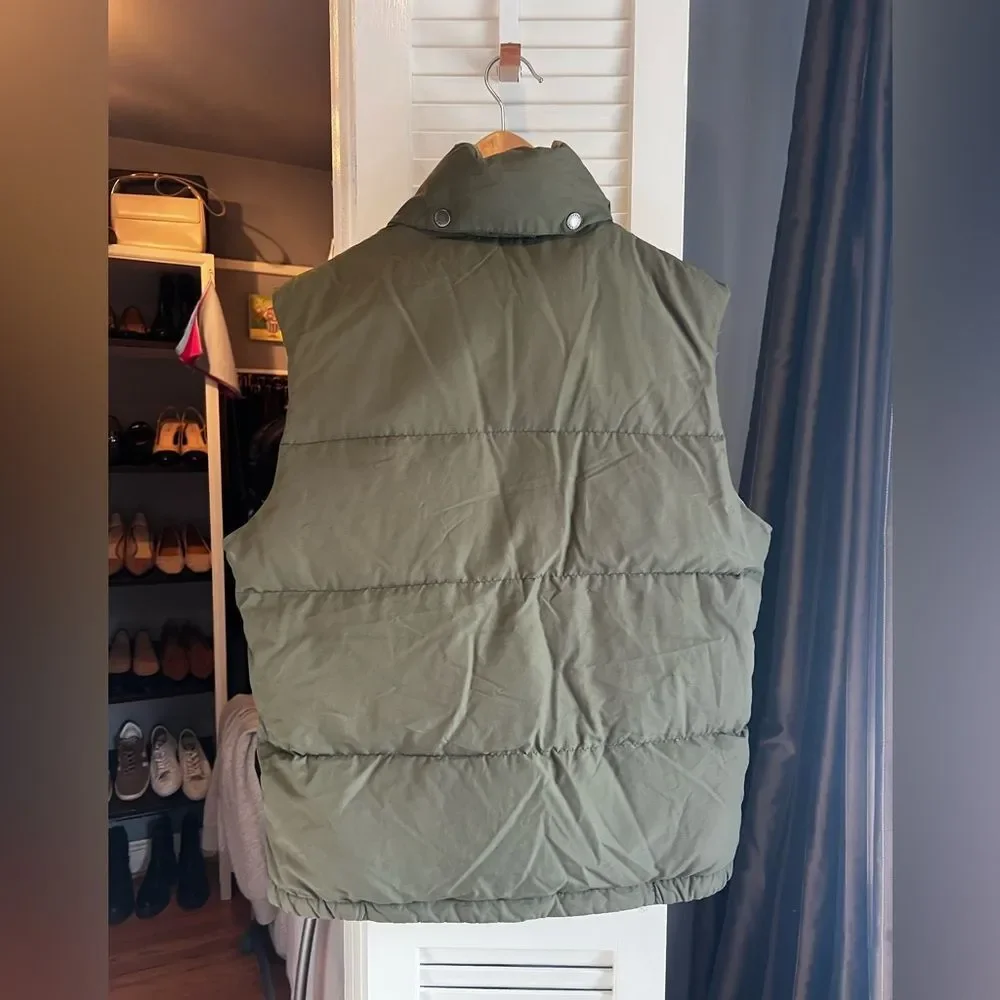 J. Crew Boulder Vest Expedition Down in Olive Green